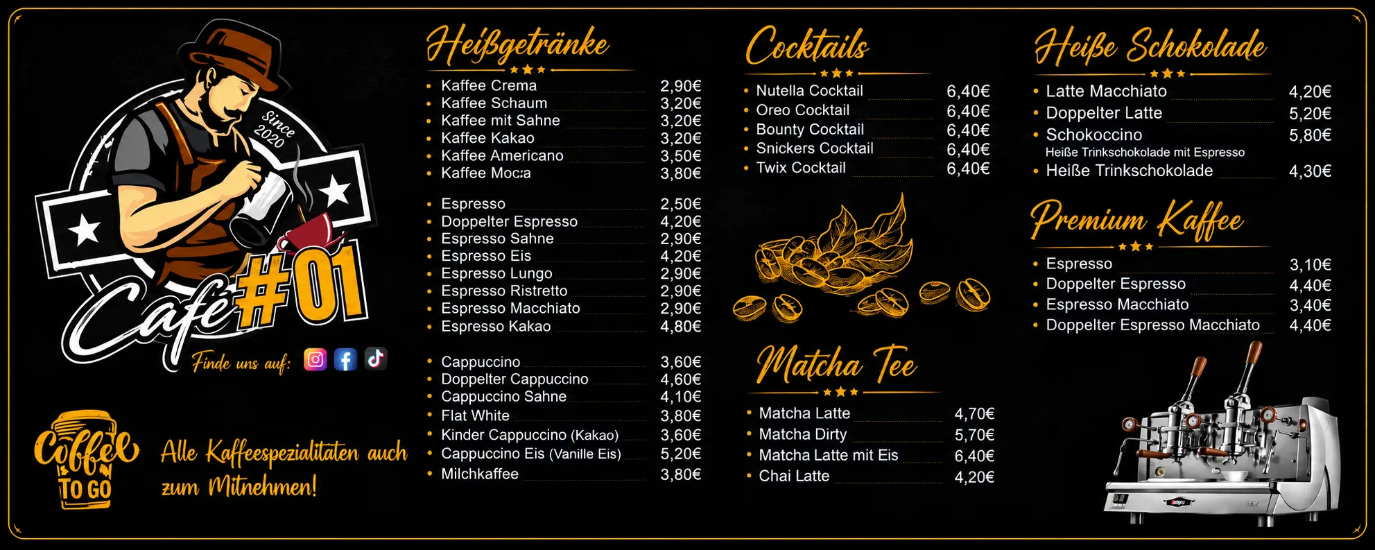 cafe menu card 1